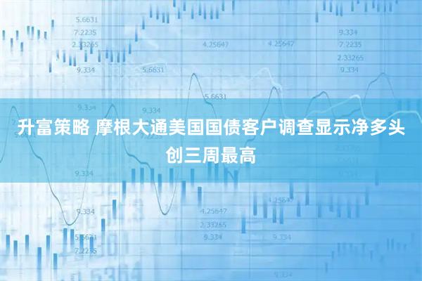 升富策略 摩根大通美国国债客户调查显示净多头创三周最高