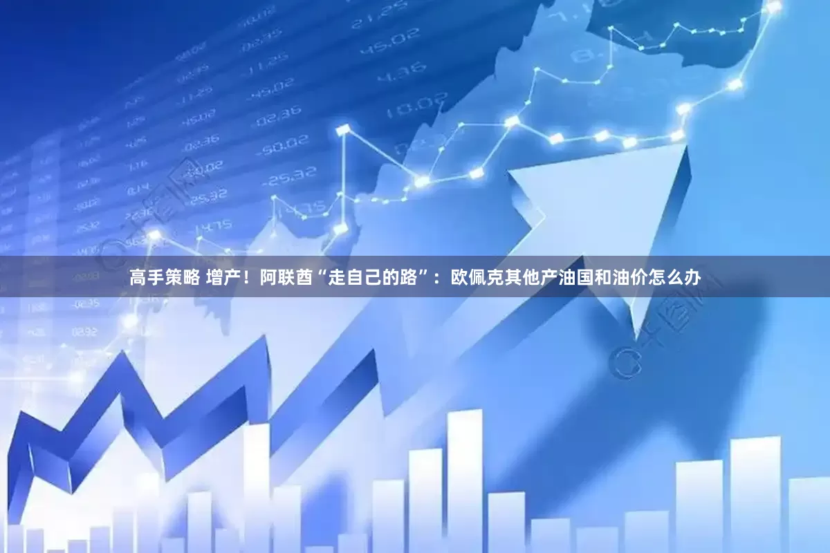 高手策略 增产！阿联酋“走自己的路”：欧佩克其他产油国和油价怎么办